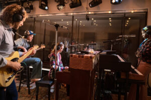 Stereophonic touring production recording studio scene